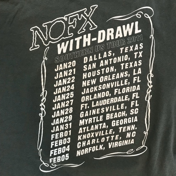 NOFX “Premium Schmemium” 2011 Tour T-shirt - Picture 6 of 6